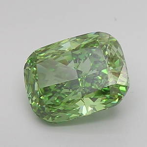 Loose Diamond - CUSHION MODIFIED 1.69ct Fancy Vivid Green VS1