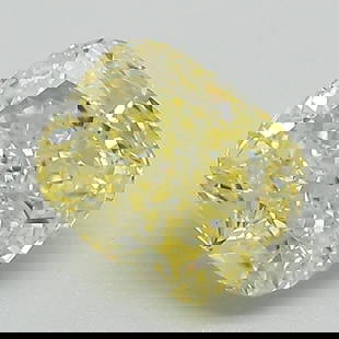 Loose Diamond - CUSHION MODIFIED 1.46ct Fancy Intense Yellow VS1: Loose Diamond - CUSHION MODIFIED 1.46ct Fancy Intense Yellow VS1 Source: This is a real non-mined Diamond that has been grown in a lab Shape: CUSHION MODIFIED Carats: 1.46 Color: Fancy Intense