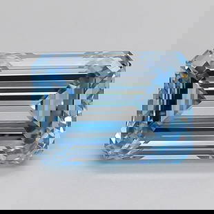 Loose Diamond - EMERALD 3.0ct Fancy Intense Blue VVS1: Loose Diamond - EMERALD 3.0ct Fancy Intense Blue VVS1 Source: This is a real non-mined Diamond that has been grown in a lab Shape: EMERALD Carats: 3.0 Color: Fancy Intense Blue Certification: IGI