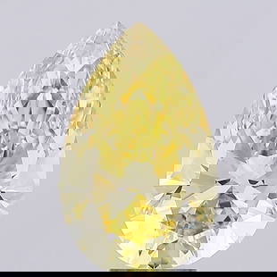 Loose Diamond - PEAR 5.31ct Fancy Intense Yellow VS1: Loose Diamond - PEAR 5.31ct Fancy Intense Yellow VS1 Source: This is a real non-mined Diamond that has been grown in a lab Shape: PEAR Carats: 5.31 Color: Fancy Intense Yellow Certification: IGI
