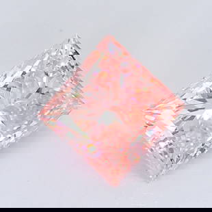 Loose Diamond - PRINCESS 2.03ct Fancy Intense Pink VS2: Loose Diamond - PRINCESS 2.03ct Fancy Intense Pink VS2 Source: This is a real non-mined Diamond that has been grown in a lab Shape: PRINCESS Carats: 2.03 Color: Fancy Intense Pink Certification: IGI