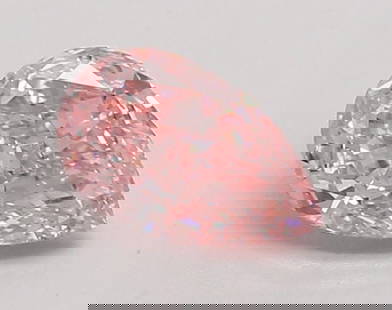 Loose Diamond - PEAR 0.63ct Fancy Vivid Pink VS1: Loose Diamond - PEAR 0.63ct Fancy Vivid Pink VS1 Source: This is a real non-mined Diamond that has been grown in a lab Shape: PEAR Carats: 0.63 Color: Fancy Vivid Pink Certification: IGI Video: