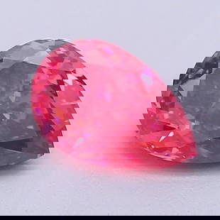 Loose Diamond - PEAR 1.04ct Fancy Vivid Pink SI2: Loose Diamond - PEAR 1.04ct Fancy Vivid Pink SI2 Source: This is a real non-mined Diamond that has been grown in a lab Shape: PEAR Carats: 1.04 Color: Fancy Vivid Pink Certification: IGI Video: