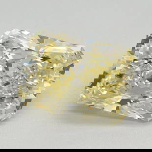 Loose Diamond - RADIANT 1.02ct Fancy Intense Yellow VS2: Loose Diamond - RADIANT 1.02ct Fancy Intense Yellow VS2 Source: This is a real non-mined Diamond that has been grown in a lab Shape: RADIANT Carats: 1.02 Color: Fancy Intense Yellow Certification: