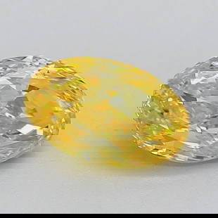 Loose Diamond - OVAL 1.01ct Fancy Vivid Yellow VVS1: Loose Diamond - OVAL 1.01ct Fancy Vivid Yellow VVS1 Source: This is a real non-mined Diamond that has been grown in a lab Shape: OVAL Carats: 1.01 Color: Fancy Vivid Yellow Certification: IGI Video:
