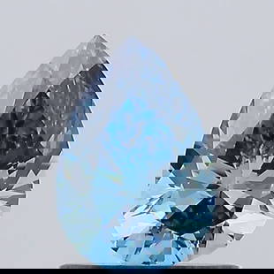 Loose Diamond - PEAR 0.7ct Fancy Vivid Blue VS1: Loose Diamond - PEAR 0.7ct Fancy Vivid Blue VS1 Source: This is a real non-mined Diamond that has been grown in a lab Shape: PEAR Carats: 0.7 Color: Fancy Vivid Blue Certification: IGI Video: Video