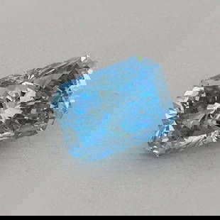 Loose Diamond - RADIANT 0.48ct Fancy Vivid Blue VS1: Loose Diamond - RADIANT 0.48ct Fancy Vivid Blue VS1 Source: This is a real non-mined Diamond that has been grown in a lab Shape: RADIANT Carats: 0.48 Color: Fancy Vivid Blue Certification: IGI