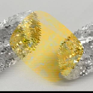 Loose Diamond - CUSHION MODIFIED 1.59ct Fancy Vivid Yellow VS1: Loose Diamond - CUSHION MODIFIED 1.59ct Fancy Vivid Yellow VS1 Source: This is a real non-mined Diamond that has been grown in a lab Shape: CUSHION MODIFIED Carats: 1.59 Color: Fancy Vivid Yellow