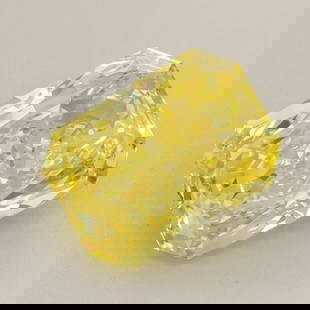 Loose Diamond - RADIANT 2.36ct Fancy Vivid Yellow VVS2: Loose Diamond - RADIANT 2.36ct Fancy Vivid Yellow VVS2 Source: This is a real non-mined Diamond that has been grown in a lab Shape: RADIANT Carats: 2.36 Color: Fancy Vivid Yellow Certification: IGI
