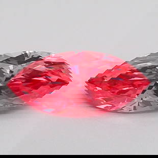 Loose Diamond - MARQUISE 0.5ct Fancy Vivid Pink SI1: Loose Diamond - MARQUISE 0.5ct Fancy Vivid Pink SI1 Source: This is a real non-mined Diamond that has been grown in a lab Shape: MARQUISE Carats: 0.5 Color: Fancy Vivid Pink Certification: IGI