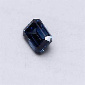 Loose Diamond - EMERALD 0.31ct Fancy Deep Blue VS2