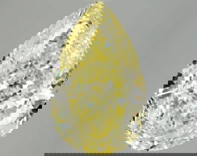 Loose Diamond - PEAR 4.04ct Fancy Vivid Yellow VS1: Loose Diamond - PEAR 4.04ct Fancy Vivid Yellow VS1 Source: This is a real non-mined Diamond that has been grown in a lab Shape: PEAR Carats: 4.04 Color: Fancy Vivid Yellow Certification: IGI Video: