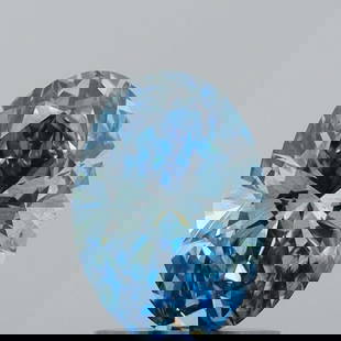 Loose Diamond - OVAL 1.14ct Fancy Vivid Blue SI1: Loose Diamond - OVAL 1.14ct Fancy Vivid Blue SI1 Source: This is a real non-mined Diamond that has been grown in a lab Shape: OVAL Carats: 1.14 Color: Fancy Vivid Blue Certification: IGI Video: