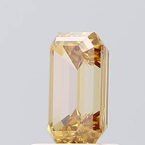 Loose Diamond - EMERALD 1.02ct Fancy Intense Brownish Yellow VS1