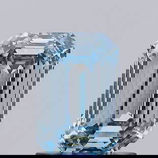 Loose Diamond - EMERALD 1.2ct Fancy Intense Blue VVS2: Loose Diamond - EMERALD 1.2ct Fancy Intense Blue VVS2 Source: This is a real non-mined Diamond that has been grown in a lab Shape: EMERALD Carats: 1.2 Color: Fancy Intense Blue Certification: IGI