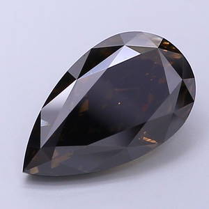 Loose Diamond - PEAR 2.51ct Fancy Deep Brownish Gray VVS2