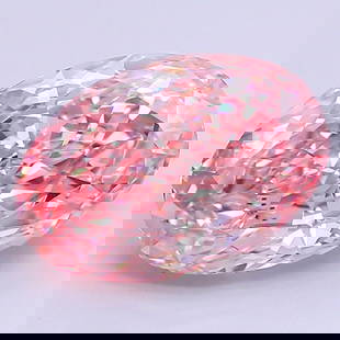Loose Diamond - OVAL 2.82ct Fancy Vivid Pink VS1: Loose Diamond - OVAL 2.82ct Fancy Vivid Pink VS1 Source: This is a real non-mined Diamond that has been grown in a lab Shape: OVAL Carats: 2.82 Color: Fancy Vivid Pink Certification: IGI Video: