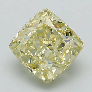 Loose Diamond - CUSHION MODIFIED 2.74ct FANCY Yellow VS1