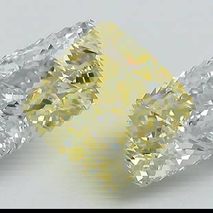 Loose Diamond - CUSHION MODIFIED 2.74ct FANCY Yellow VS1: Loose Diamond - CUSHION MODIFIED 2.74ct FANCY Yellow VS1 Source: This is a real non-mined Diamond that has been grown in a lab Shape: CUSHION MODIFIED Carats: 2.74 Color: FANCY Yellow Certification: