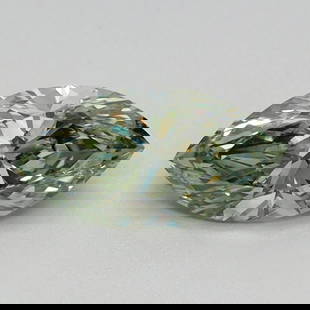 Loose Diamond - MARQUISE 0.66ct Fancy Intense Green VS1: Loose Diamond - MARQUISE 0.66ct Fancy Intense Green VS1 Source: This is a real non-mined Diamond that has been grown in a lab Shape: MARQUISE Carats: 0.66 Color: Fancy Intense Green Certification: