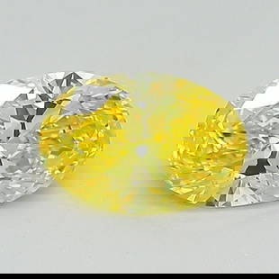 Loose Diamond - OVAL 0.67ct Fancy Vivid Yellow VVS1: Loose Diamond - OVAL 0.67ct Fancy Vivid Yellow VVS1 Source: This is a real non-mined Diamond that has been grown in a lab Shape: OVAL Carats: 0.67 Color: Fancy Vivid Yellow Certification: IGI Video: