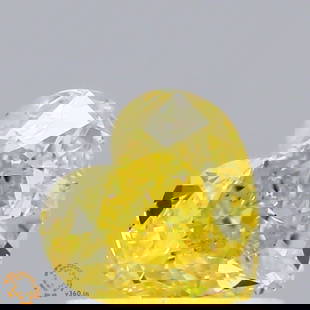 Loose Diamond - HEART 0.74ct Fancy Vivid Yellow VVS2: Loose Diamond - HEART 0.74ct Fancy Vivid Yellow VVS2 Source: This is a real non-mined Diamond that has been grown in a lab Shape: HEART Carats: 0.74 Color: Fancy Vivid Yellow Certification: IGI