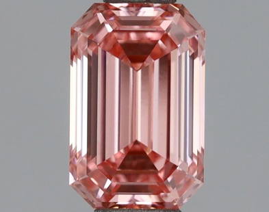Loose Diamond - EMERALD 1.01ct Fancy Vivid Pink VS1: Loose Diamond - EMERALD 1.01ct Fancy Vivid Pink VS1 Source: This is a real non-mined Diamond that has been grown in a lab Shape: EMERALD Carats: 1.01 Color: Fancy Vivid Pink Certification: IGI
