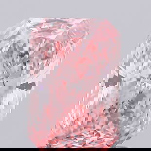 Loose Diamond - RADIANT 1.11ct Fancy Vivid Pink VS1: Loose Diamond - RADIANT 1.11ct Fancy Vivid Pink VS1 Source: This is a real non-mined Diamond that has been grown in a lab Shape: RADIANT Carats: 1.11 Color: Fancy Vivid Pink Certification: IGI