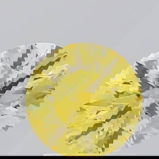 Ideal Loose Diamond - ROUND 1.01ct Fancy Vivid Yellow VS2: Ideal Loose Diamond - ROUND 1.01ct Fancy Vivid Yellow VS2 Source: This is a real non-mined Diamond that has been grown in a lab Shape: ROUND Carats: 1.01 Color: Fancy Vivid Yellow Certification: IGI