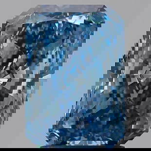 Loose Diamond - RADIANT 2.21ct Fancy Vivid Blue VS1: Loose Diamond - RADIANT 2.21ct Fancy Vivid Blue VS1 Source: This is a real non-mined Diamond that has been grown in a lab Shape: RADIANT Carats: 2.21 Color: Fancy Vivid Blue Certification: IGI
