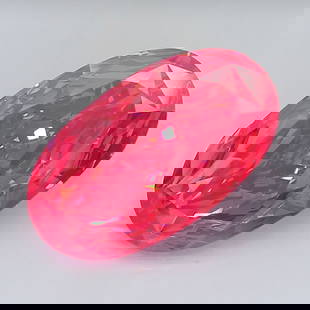 Loose Diamond - OVAL 10.85ct Fancy Vivid Red VS1: Loose Diamond - OVAL 10.85ct Fancy Vivid Red VS1 Source: This is a real non-mined Diamond that has been grown in a lab Shape: OVAL Carats: 10.85 Color: Fancy Vivid Red Certification: IGI Video: