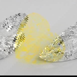 Loose Diamond - HEART 1.02ct Fancy Vivid Yellow VS1: Loose Diamond - HEART 1.02ct Fancy Vivid Yellow VS1 Source: This is a real non-mined Diamond that has been grown in a lab Shape: HEART Carats: 1.02 Color: Fancy Vivid Yellow Certification: IGI