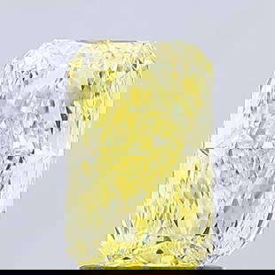 Loose Diamond - RADIANT 1.81ct Fancy Intense Yellow VS1: Loose Diamond - RADIANT 1.81ct Fancy Intense Yellow VS1 Source: This is a real non-mined Diamond that has been grown in a lab Shape: RADIANT Carats: 1.81 Color: Fancy Intense Yellow Certification: