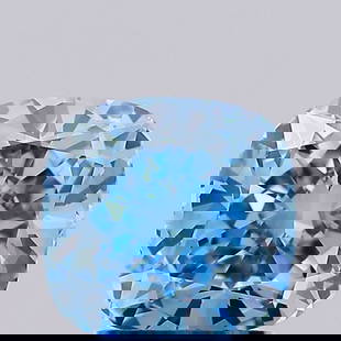 Loose Diamond - CUSHION MODIFIED 2.22ct Fancy Vivid Blue VS1: Loose Diamond - CUSHION MODIFIED 2.22ct Fancy Vivid Blue VS1 Source: This is a real non-mined Diamond that has been grown in a lab Shape: CUSHION MODIFIED Carats: 2.22 Color: Fancy Vivid Blue