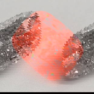 Loose Diamond - CUSHION MODIFIED 0.86ct Fancy Vivid Pink VVS2: Loose Diamond - CUSHION MODIFIED 0.86ct Fancy Vivid Pink VVS2 Source: This is a real non-mined Diamond that has been grown in a lab Shape: CUSHION MODIFIED Carats: 0.86 Color: Fancy Vivid Pink