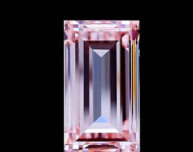 Loose Diamond - BAGUETTE 4.03ct Fancy Intense Pink VVS1: Loose Diamond - BAGUETTE 4.03ct Fancy Intense Pink VVS1 Source: This is a real non-mined Diamond that has been grown in a lab Shape: BAGUETTE Carats: 4.03 Color: Fancy Intense Pink Certification: