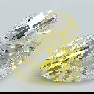 Loose Diamond - HEART 2.42ct Fancy Yellow VS2: Loose Diamond - HEART 2.42ct Fancy Yellow VS2 Source: This is a real non-mined Diamond that has been grown in a lab Shape: HEART Carats: 2.42 Color: Fancy Yellow Certification: IGI Video: Video Link