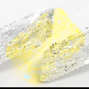 Loose Diamond - RADIANT 3.1ct Fancy Intense Yellow VS1: Loose Diamond - RADIANT 3.1ct Fancy Intense Yellow VS1 Source: This is a real non-mined Diamond that has been grown in a lab Shape: RADIANT Carats: 3.1 Color: Fancy Intense Yellow Certification: IGI