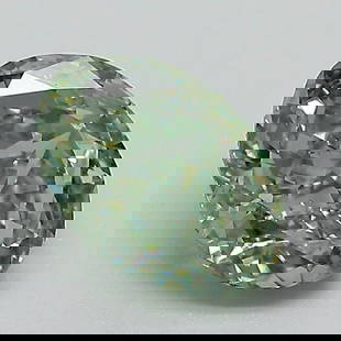 Loose Diamond - OVAL 1.32ct Fancy Vivid Green VVS2: Loose Diamond - OVAL 1.32ct Fancy Vivid Green VVS2 Source: This is a real non-mined Diamond that has been grown in a lab Shape: OVAL Carats: 1.32 Color: Fancy Vivid Green Certification: IGI Video: