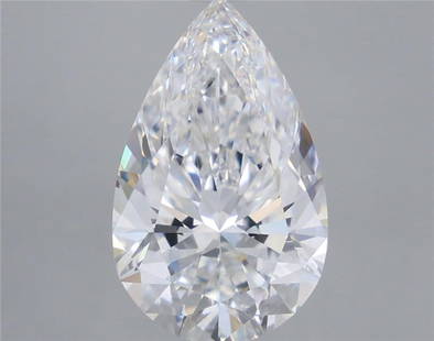 Loose Diamond - PEAR 5.57ct D VVS2: Loose Diamond - PEAR 5.57ct D VVS2 Source: This is a real non-mined Diamond that has been grown in a lab Shape: PEAR Carats: 5.57 Color: D Clarity: VVS2 Certification: IGI Video: Video Link 
