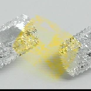 Loose Diamond - CUSHION BRILLIANT 0.97ct Fancy Intense Yellow VS1: Loose Diamond - CUSHION BRILLIANT 0.97ct Fancy Intense Yellow VS1 Source: This is a real non-mined Diamond that has been grown in a lab Shape: CUSHION BRILLIANT Carats: 0.97 Color: Fancy Intense