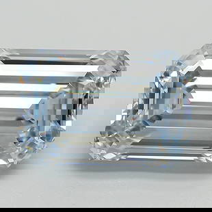 Loose Diamond - EMERALD 4.31ct Fancy Intense Blue VVS2: Loose Diamond - EMERALD 4.31ct Fancy Intense Blue VVS2 Source: This is a real non-mined Diamond that has been grown in a lab Shape: EMERALD Carats: 4.31 Color: Fancy Intense Blue Certification: IGI