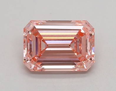 Loose Diamond - EMERALD 0.94ct Fancy Vivid Pink VS1: Loose Diamond - EMERALD 0.94ct Fancy Vivid Pink VS1 Source: This is a real non-mined Diamond that has been grown in a lab Shape: EMERALD Carats: 0.94 Color: Fancy Vivid Pink Certification: IGI