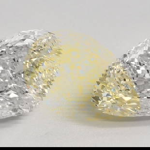Loose Diamond - PEAR 1.34ct Fancy Yellow VVS2: Loose Diamond - PEAR 1.34ct Fancy Yellow VVS2 Source: This is a real non-mined Diamond that has been grown in a lab Shape: PEAR Carats: 1.34 Color: Fancy Yellow Certification: IGI Video: Video Link 