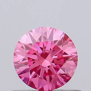 Ideal Loose Diamond - ROUND 0.44ct Fancy Vivid Pink SI1