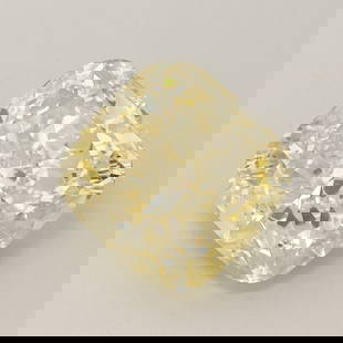 Loose Diamond - CUSHION BRILLIANT 2.6ct Fancy Intense Yellow VS1: Loose Diamond - CUSHION BRILLIANT 2.6ct Fancy Intense Yellow VS1 Source: This is a real non-mined Diamond that has been grown in a lab Shape: CUSHION BRILLIANT Carats: 2.6 Color: Fancy Intense