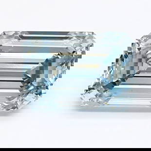 Loose Diamond - EMERALD 1.01ct Fancy Intense Blue VS1: Loose Diamond - EMERALD 1.01ct Fancy Intense Blue VS1 Source: This is a real non-mined Diamond that has been grown in a lab Shape: EMERALD Carats: 1.01 Color: Fancy Intense Blue Certification: IGI