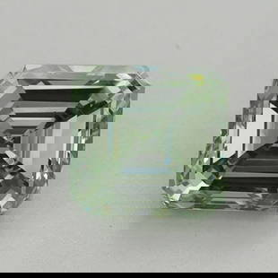 Loose Diamond - SQUARE EMERALD 0.96ct Fancy Vivid Green VS1: Loose Diamond - SQUARE EMERALD 0.96ct Fancy Vivid Green VS1 Source: This is a real non-mined Diamond that has been grown in a lab Shape: SQUARE EMERALD Carats: 0.96 Color: Fancy Vivid Green