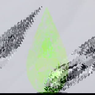 Loose Diamond - PEAR 3.27ct Fancy Vivid Green VS1: Loose Diamond - PEAR 3.27ct Fancy Vivid Green VS1 Source: This is a real non-mined Diamond that has been grown in a lab Shape: PEAR Carats: 3.27 Color: Fancy Vivid Green Certification: IGI Video: