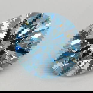 Ideal Loose Diamond - ROUND 0.76ct Fancy Vivid Blue VS1: Ideal Loose Diamond - ROUND 0.76ct Fancy Vivid Blue VS1 Source: This is a real non-mined Diamond that has been grown in a lab Shape: ROUND Carats: 0.76 Color: Fancy Vivid Blue Certification: IGI